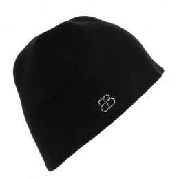 BLACK "TOQUE" BEANIE