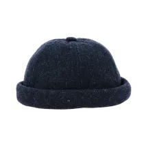 Navy Blue Wool Docker Beanie Cooper - Mtm Reference: 19225 | Chapellerie Traclet