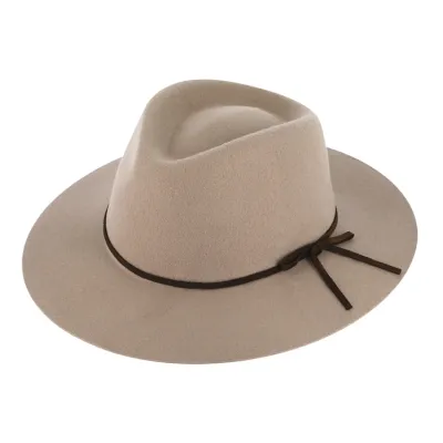 Plain Beige Wool Felt Traveler Hat Reference: 19232| Traclet Hatters