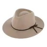 Chapeau feutre laine Traveler uni beige
