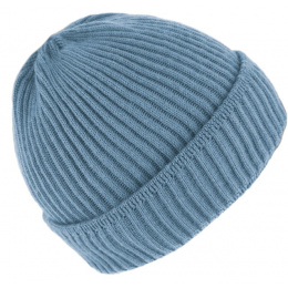 Dunkerque Sky Blue Wool Knit Beanie - Traclet
