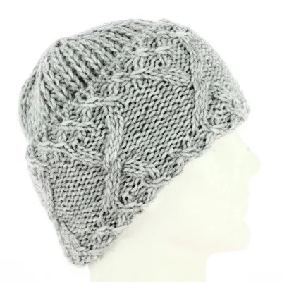 Florinda Wool & Alpaca Gray Beanie - Traclet Reference: 5883 | Traclet Hat Shop