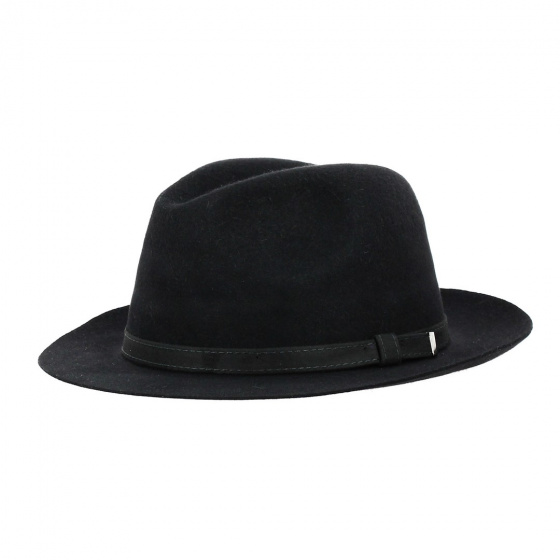 Tolosa Black Rabbit Felt Hat - Traclet