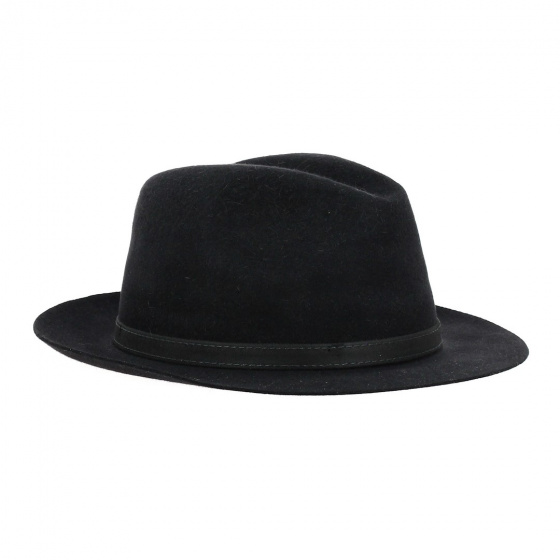 Tolosa Black Rabbit Felt Hat - Traclet