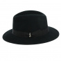 Traveller Parfait Black Wool Felt Hat - Borsalino