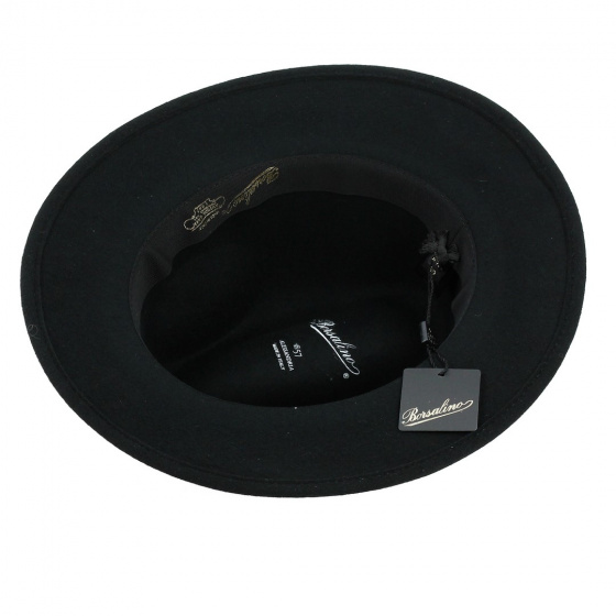 Perfect Traveller Hat in Black Wool Felt - Borsalino
