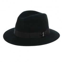 Perfect Traveller Hat in Black Wool Felt - Borsalino