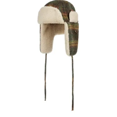 Chapka Bomber Laine Carreaux Vert - Stetson