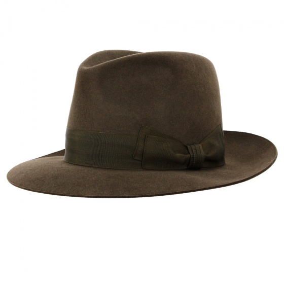 Indiana Jones Brown Fur Felt Hat - Original Shape