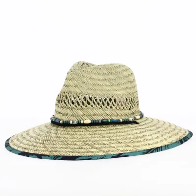 Chapeau Lifeguard -chapeau de paille grand bord Le Sablet - Makai