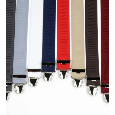 Bretelles Coloris Uni à Pince form Y Made in France