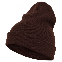 Long Tutendo Acrylic Brown Beanie - Traclet