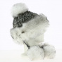 White Pompom Beanie - Starling