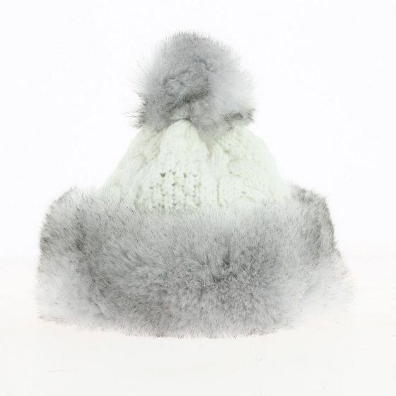 Tania White Pompom Beanie - Starling