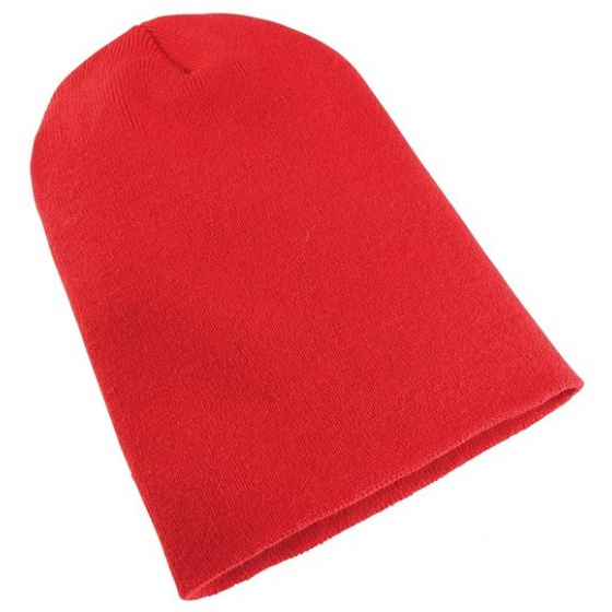 Red Acrylic Long Tutendo Beanie - Traclet