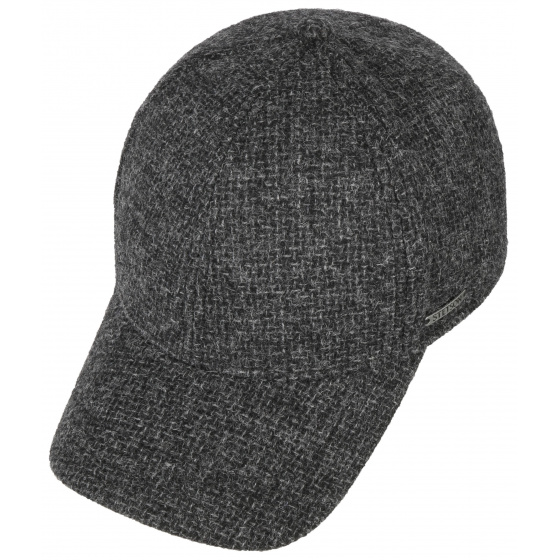 Portland Baseball Cap with Ear Flaps Anthracite - Stetson