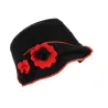 chapeau tissu femme noir audrey Reference : 19292 | Chapellerie Traclet