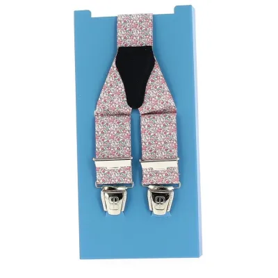 Bretelle Rose Avec Petites Fleurs