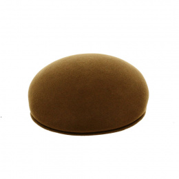 Casquette Bombée Delys Feutre Laine Camel - Traclet