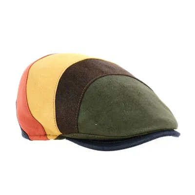 Casquette Elvio plate Patchwork Traclet