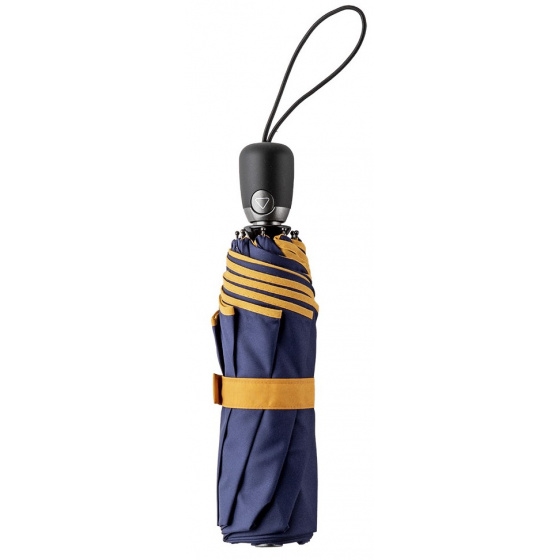 Navy Women's Umbrella with Mustard Finish - Piganiol