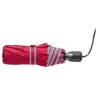 Parapluie Femme Opale Rouge Finition Rayures - Piganiol Reference : 19303| Chapellerie Traclet