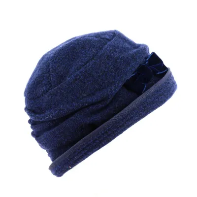 Women's Navy Winter Hat - Traclet  Reference: 10038 | Traclet Millinery