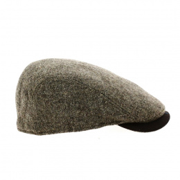 Casquette plate cache oreille Napoli shetland Taupe - Traclet