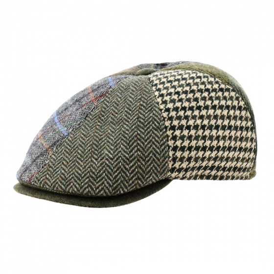 Dijon Patchwork Wool Cap - Traclet Dijon Patchwork Wool Cap - Traclet