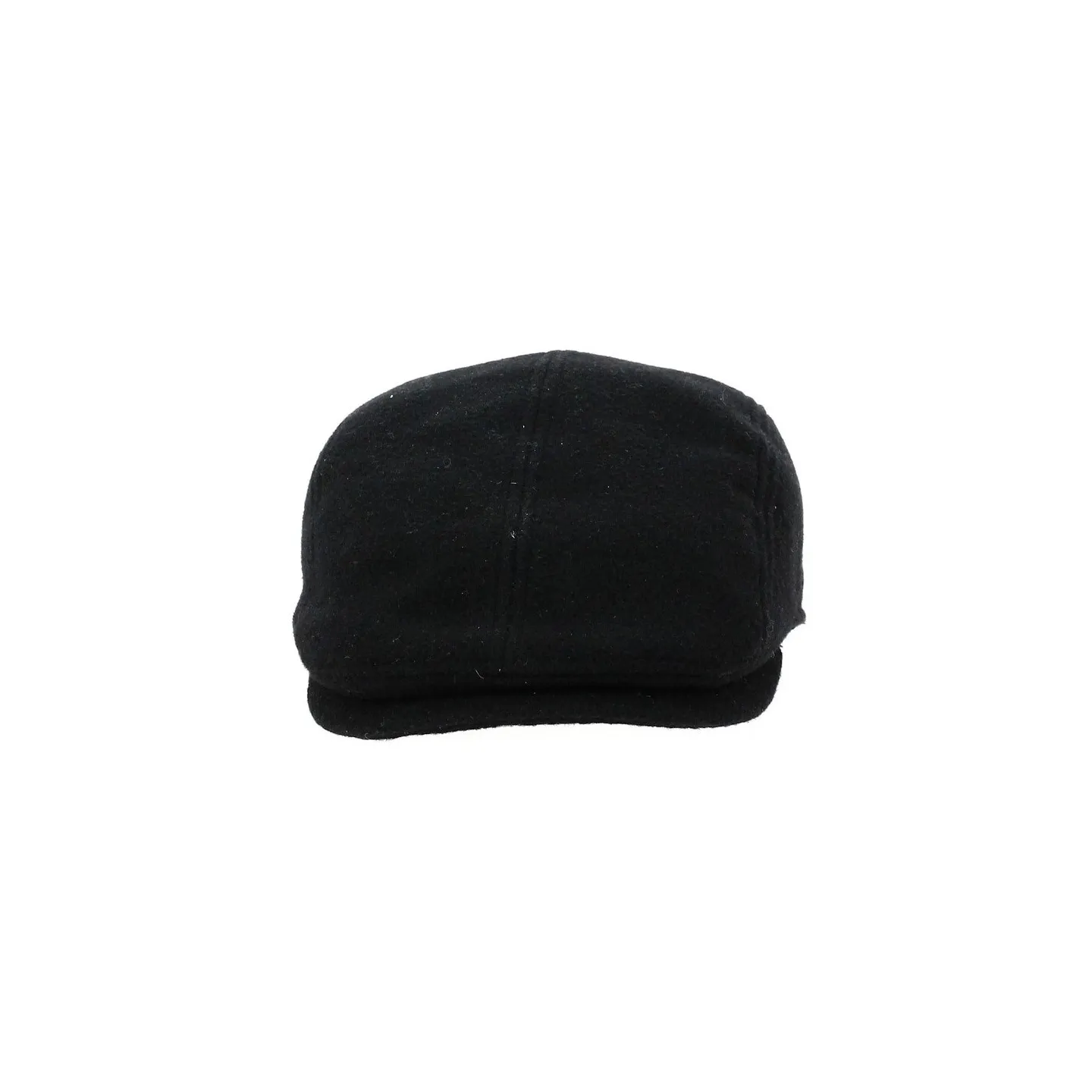 Black Madison Flat Cap with Ear Flaps - Traclet Reference: 3122 | Traclet Hat Shop