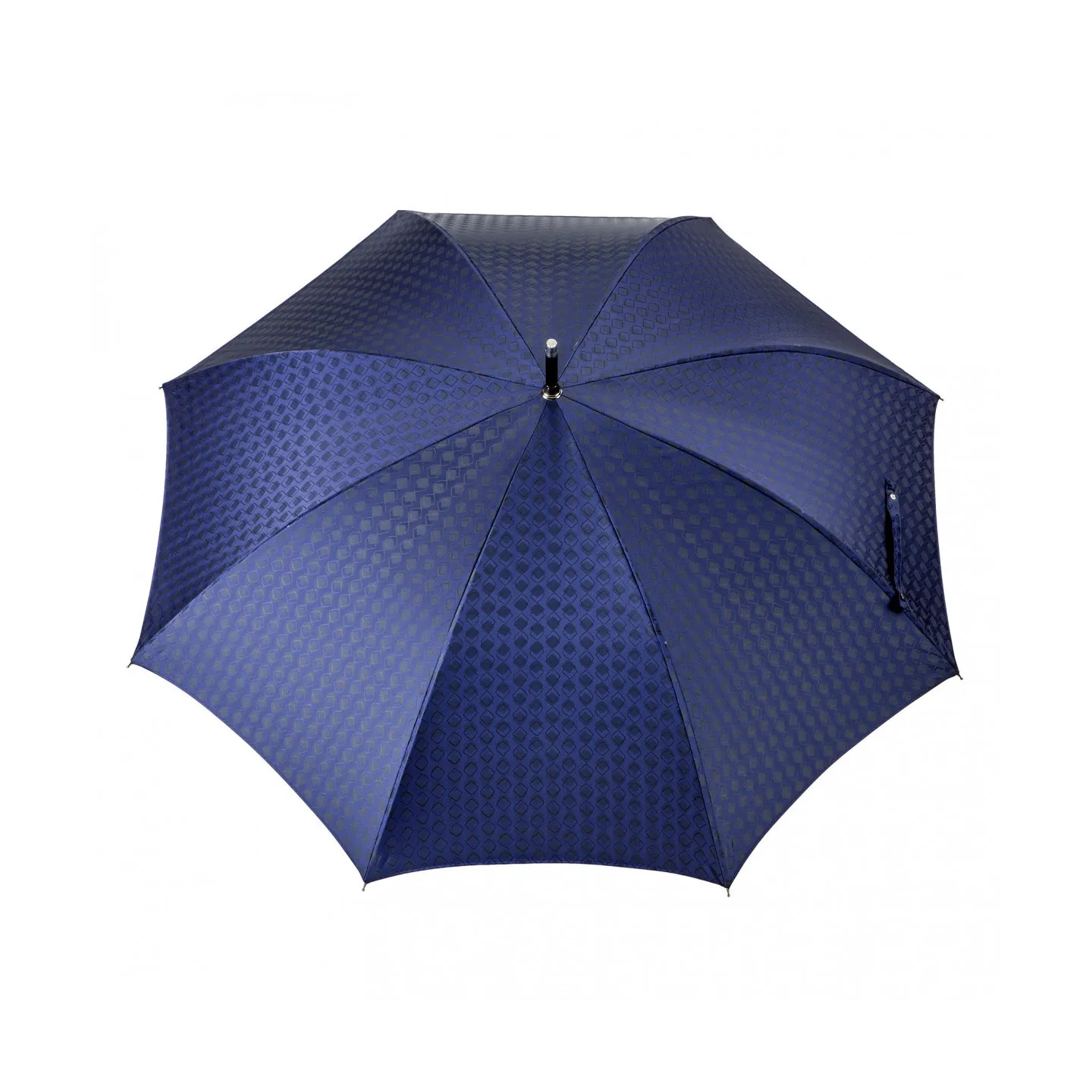 Women's Black Walking Umbrella with Sailor Stripe Finish - Piganiol Reference: 19344 - TRACLET hat shop