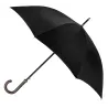 Women's Black Walking Umbrella with Sailor Stripe Finish - Piganiol Reference: 19344 - TRACLET hat shop