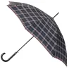 Women's Black Walking Umbrella with Sailor Stripe Finish - Piganiol Reference: 19344 - TRACLET hat shop