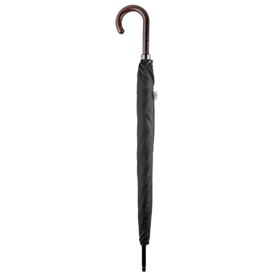 Parapluie Canne Femme Rouge Finition Marinière - Piganiol Parapluie Canne Femme Rouge Finition Marinière - Piganiol