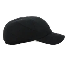 Casquette Baseball Cache-Oreilles Impermeable Noir - Bugatti Reference : 7677 | Chapellerie Traclet