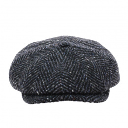 Casquette 8 côtes Anthracite Laine - Traclet
