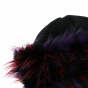 Toque Chamonix Fourrure made in france- violet