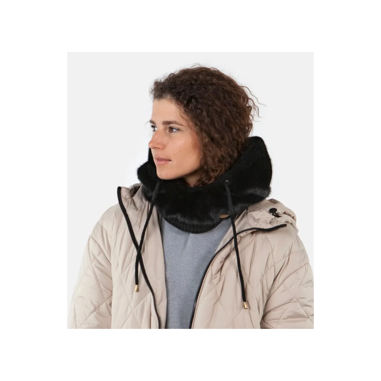 Eliess Black Hooded Snood - Barts   Reference: 19369| Traclet Hat Shop