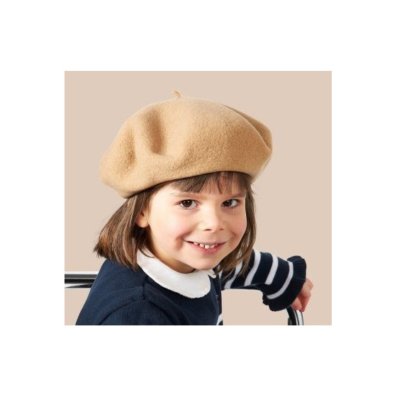 Children's Beret Petit Basque Sable - Heritage by Laulhère