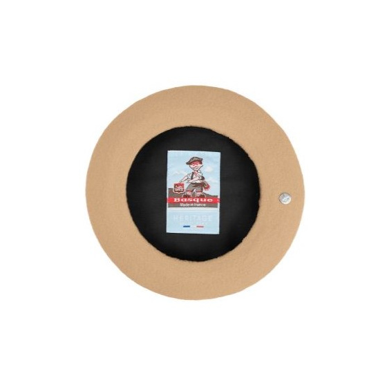 Béret Enfant Petit Basque Sable - Héritage par Laulhère Béret Enfant Petit Basque Sable - Héritage par Laulhère