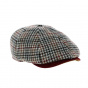 8-sided houndstooth cap - Marone