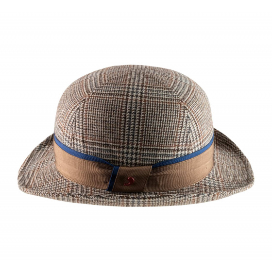 Chapeau melon Laine velours gris - Alfonso d'Este