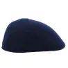 Navy wool rounded cap with ear flaps - Traclet