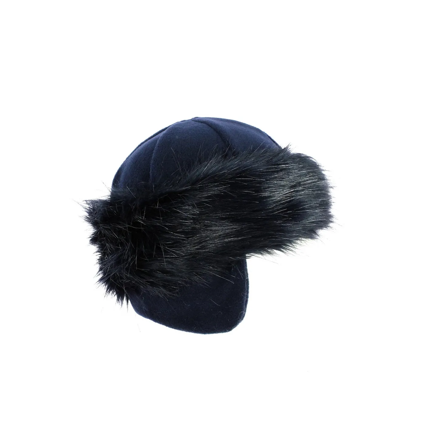 Toque Chamonix Fausse Fourrure Marine- Traclet