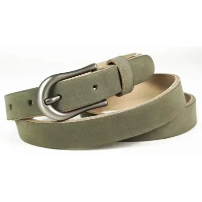 Ceinture Femme Giorgia Cuir Emma Kaki - Traclet