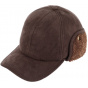 Brown Matera Ear Flap Cap - Traclet