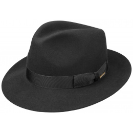 Stetson - Penn Black Fur Felt Bogart Hat