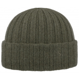 Surth Olive Cashmere Beanie - Stetson