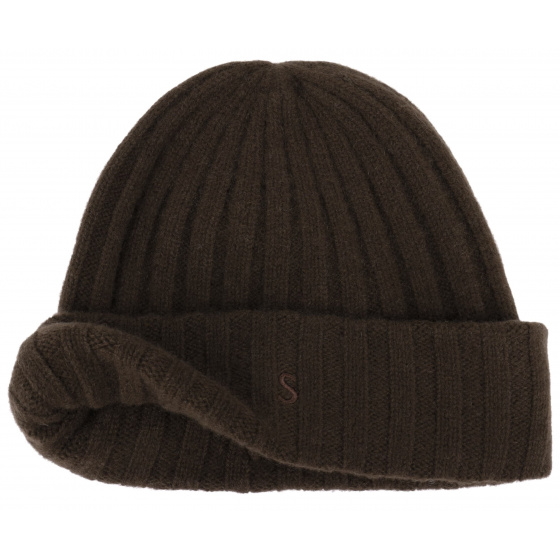Brown Surth Cashmere Beanie - Stetson