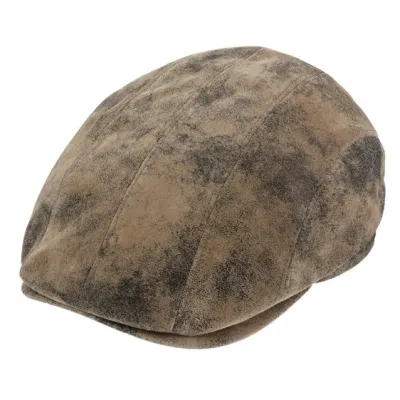 Manatee Vintage Leather Flat Cap - Traclet - Traclet Hat Shop Reference: 19406| Traclet Hat Shop